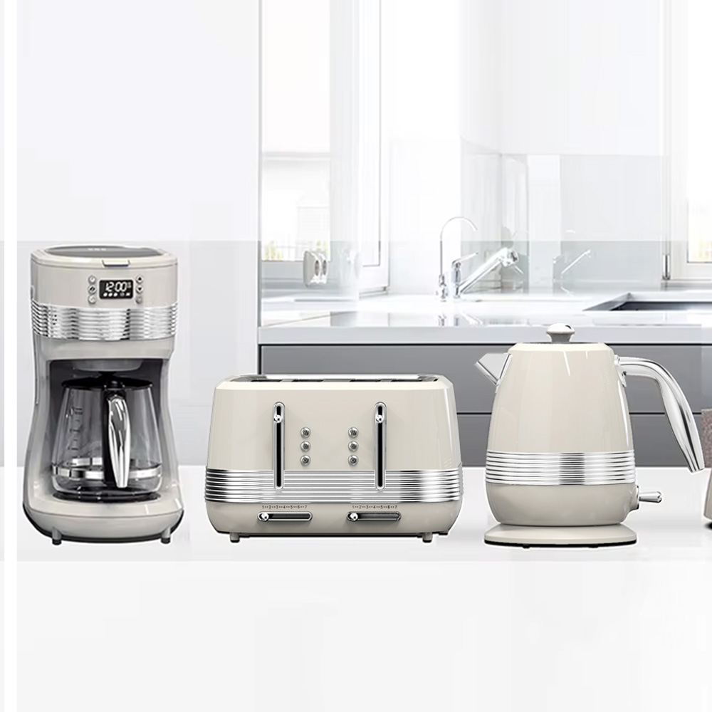 Toaster - ชุดเครื่องใช้ในครัว เครื่องปิ้งขนมปังและกาต้มน้ำ รุ่นขายดีปี 2026 เครื่องชงกาแฟ กาต้มน้ำไฟฟ้าสแตนเลส