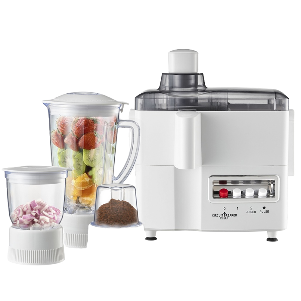 Juicer - เครื่องเตรียมอาหารอเนกประสงค์ 4 in 1 สำหรับใช้ในครัวเรือน เครื่องปั่นน้ำผลไม้