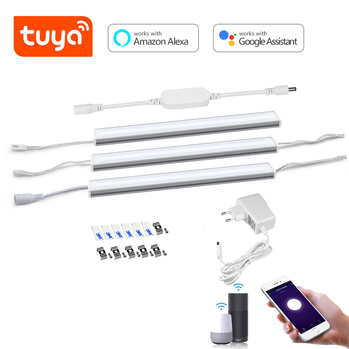 Kitchen Appliances Cabinet - ชุดไฟ LED อลูมิเนียมแบบแท่ง Smart Tuya Wifi