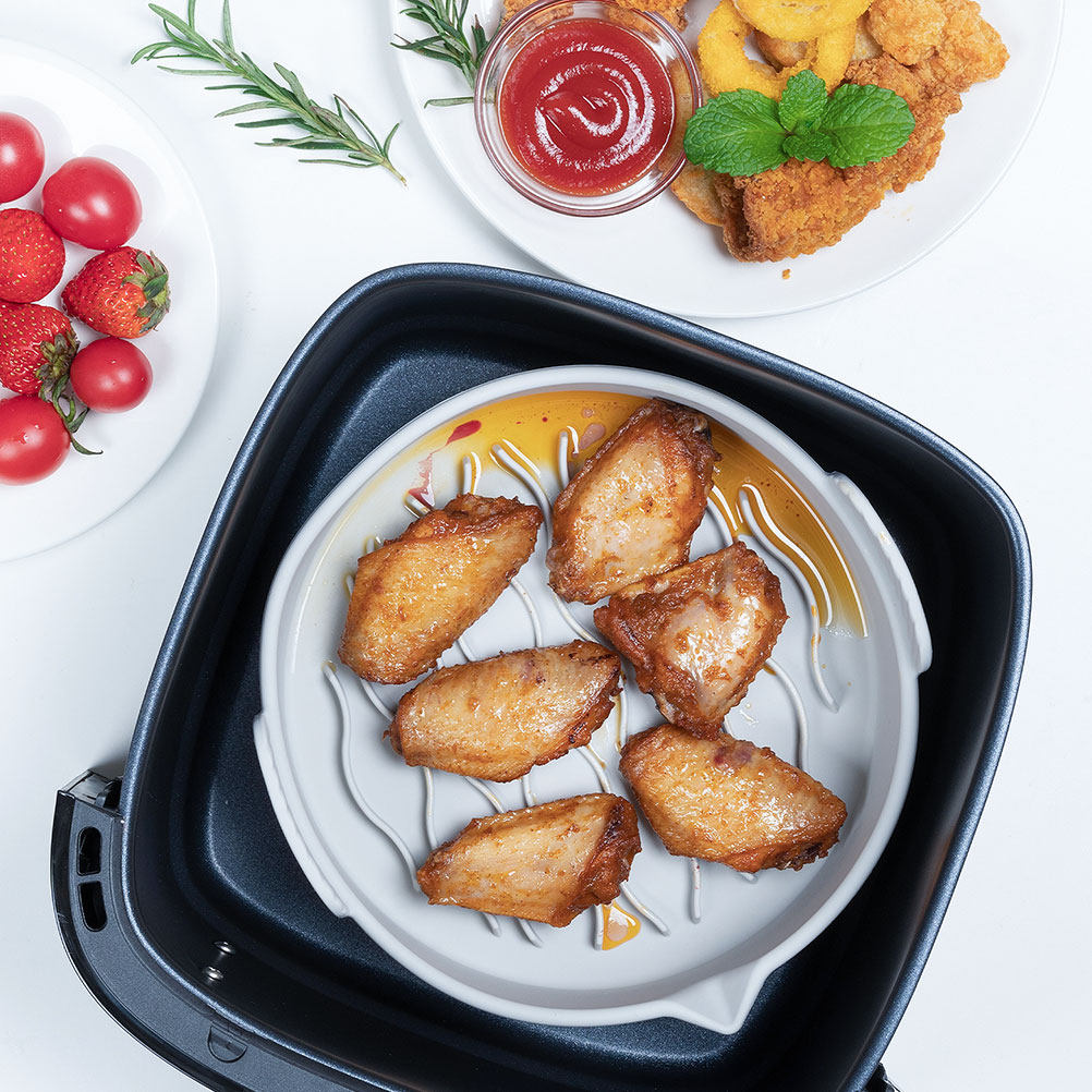 แผ่นรองซิลิโคนสำหรับหม้อทอดไร้ - Air Fryer บทวิจารณ์และราคา