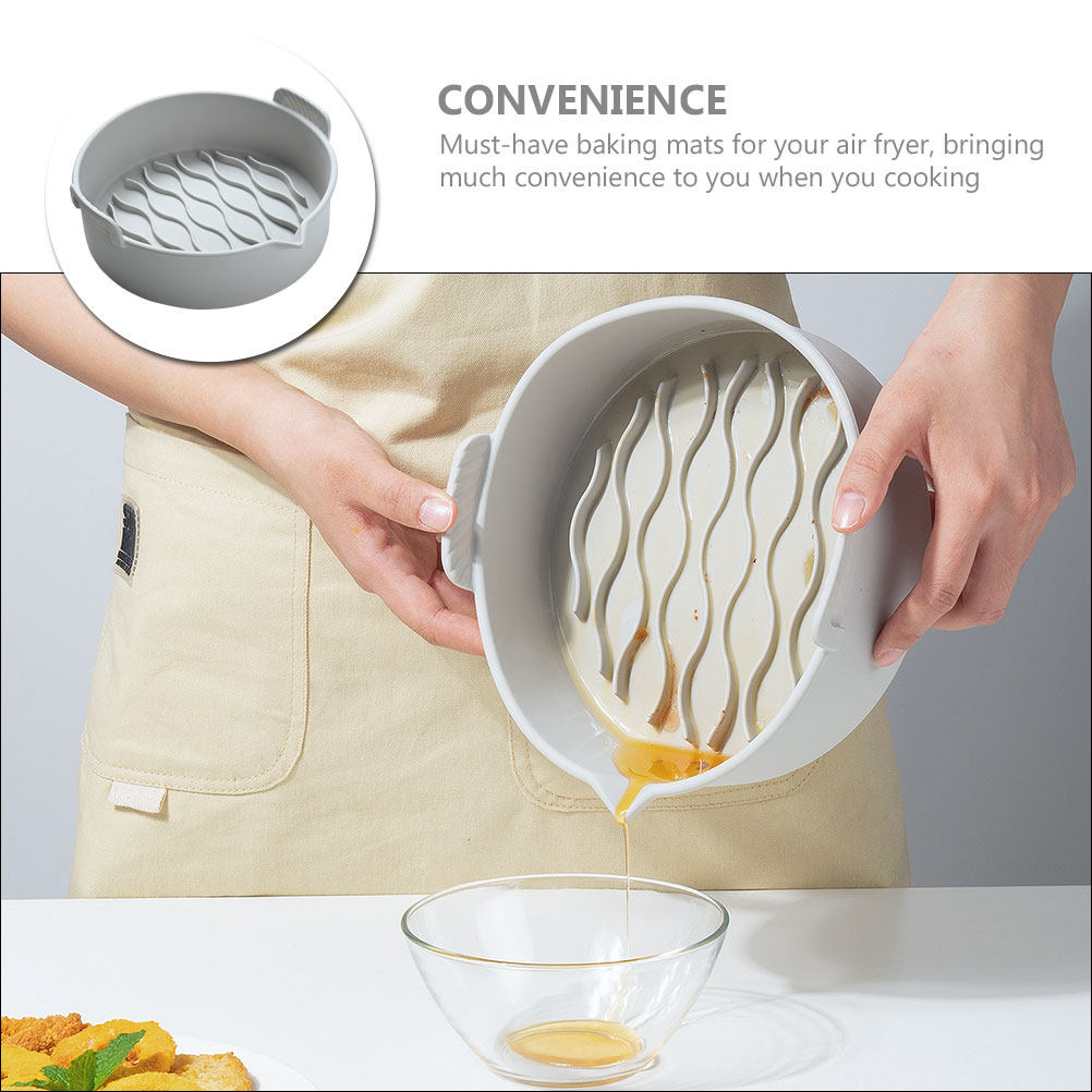 แผ่นรองซิลิโคนสำหรับหม้อทอดไร้ - Air Fryer บทวิจารณ์และราคา