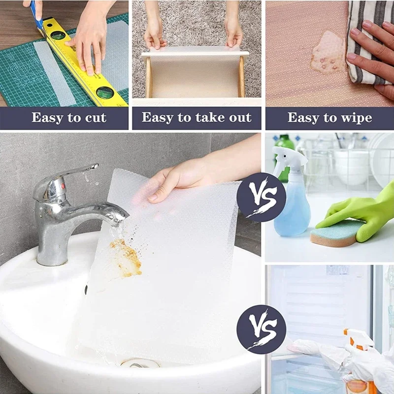 กันน้ําลื่นลิ้นชัก Liners ชั้น - Kitchen Appliances Cabinet บทวิจารณ์และราคา