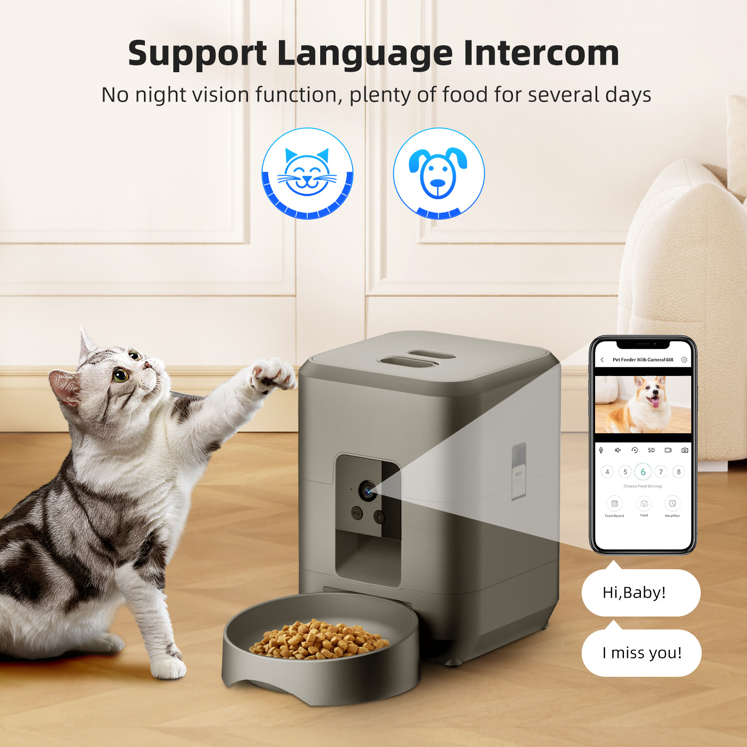 เครื่องให้อาหารแมวอัตโนมัติพร้ - Kitchen Appliances Video บทวิจารณ์และราคา