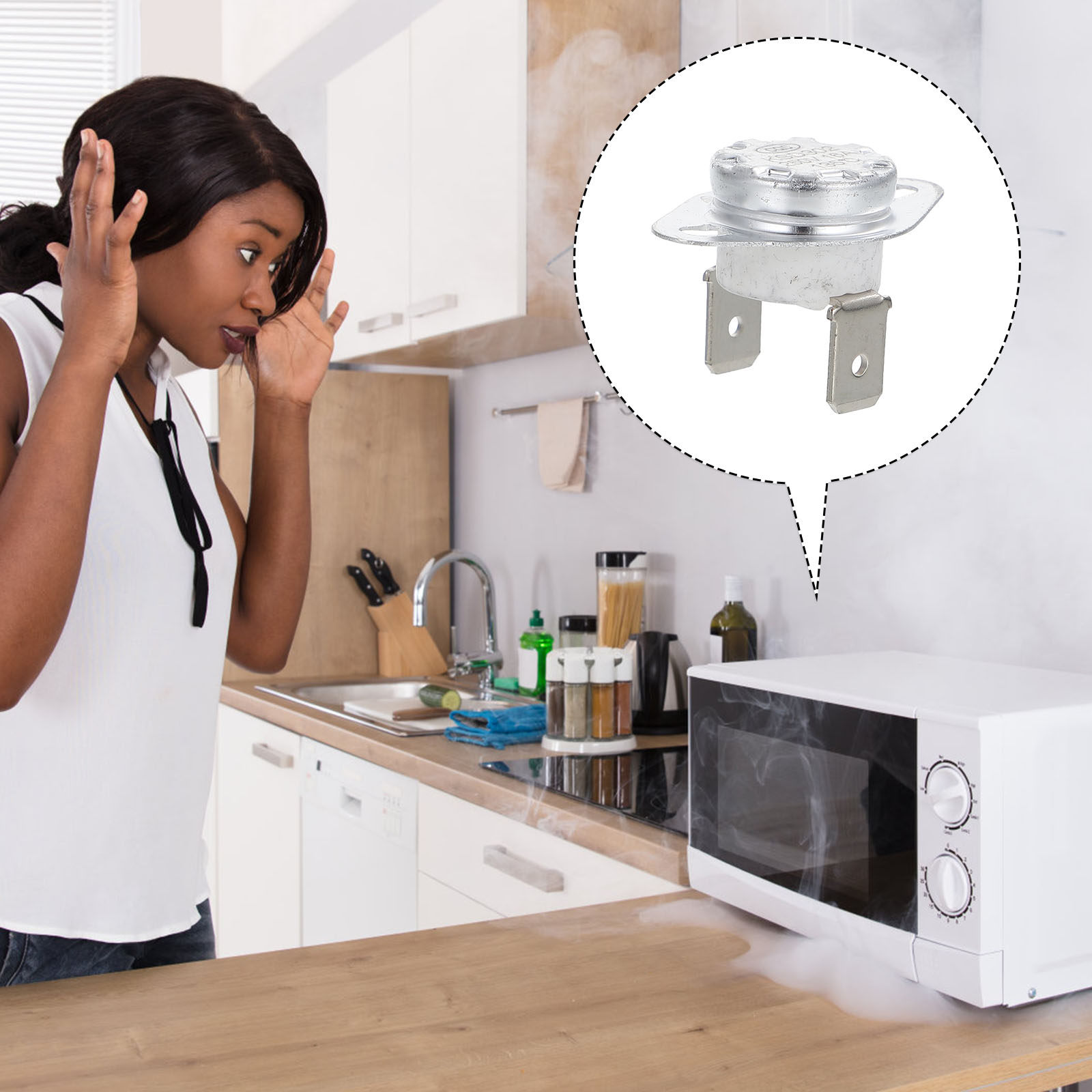 4 ชิ้น สวิตช์ควบคุมอุณหภูมิ Ks - Microwave Oven บทวิจารณ์และราคา