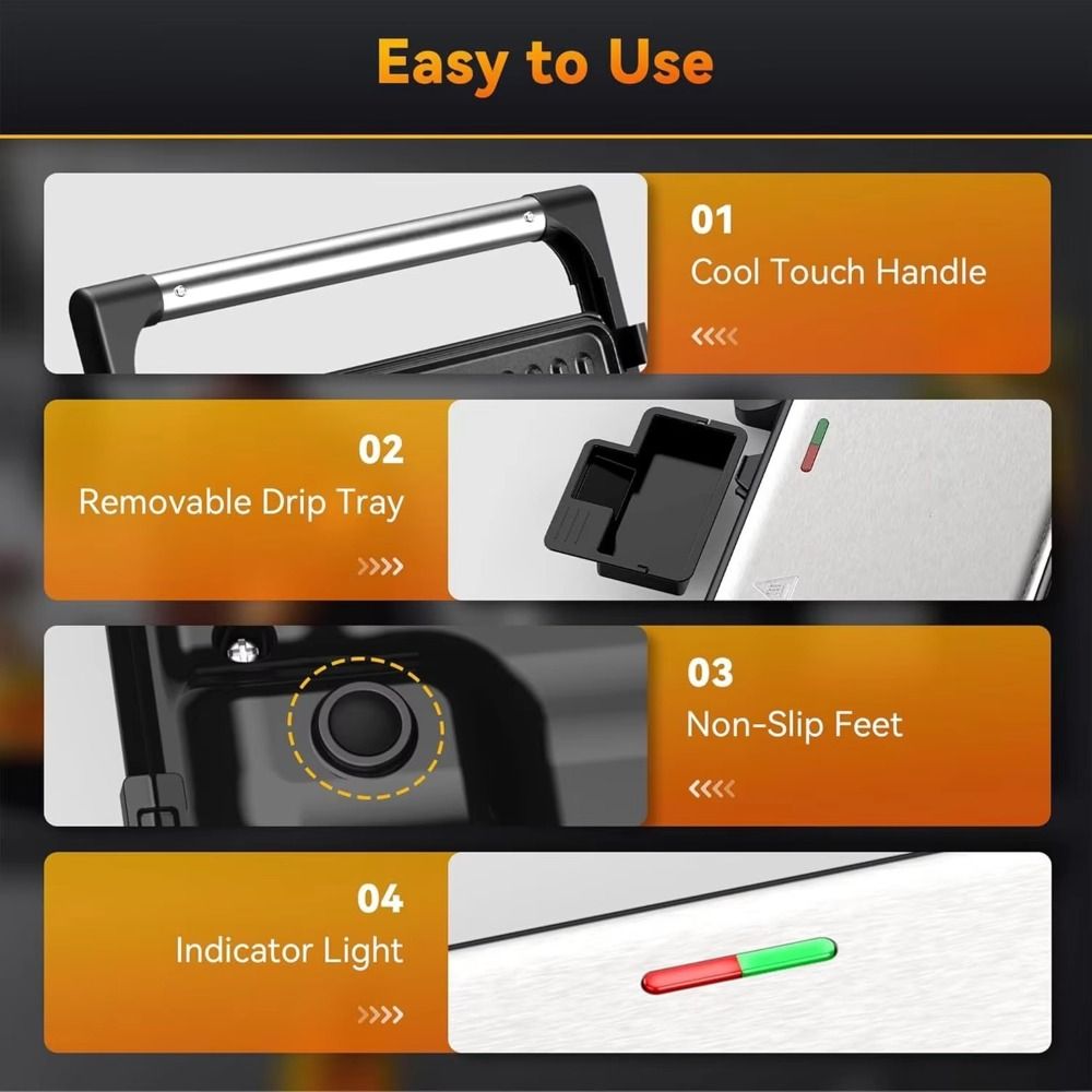 เครื่องปิ้งแซนด์วิชแบบไม่ติดกร - Toaster บทวิจารณ์และราคา