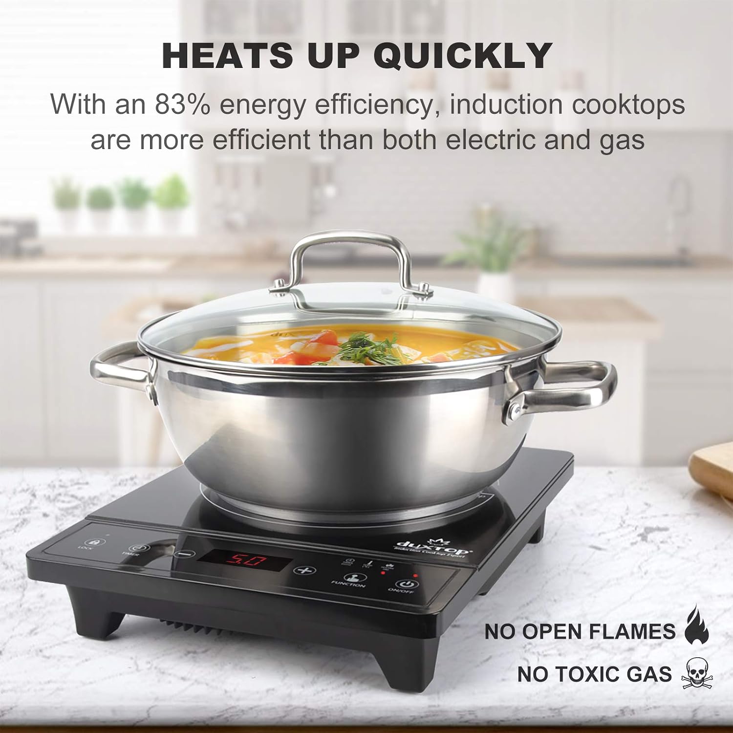 เตาแม่เหล็กไฟฟ้าแบบพกพา, เตาตั - Induction Cooktop Portable บทวิจารณ์และราคา